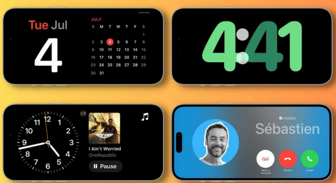 西华苹果手机维修分享iOS17横屏充电待机显示有什么好处 