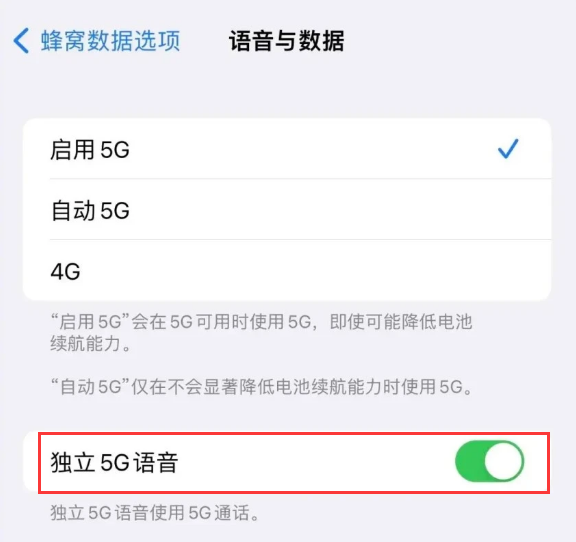 西华苹果14维修分享iPhone 14 Pro如何开启VoNR 